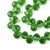 Transparent Glass Beads Strands GLAA-Q116-01A-B10-3