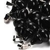 Natural Obsidian Pendants G-B127-03P-17-1