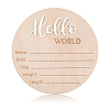 Wooden Baby Photo Props DJEW-WH0015-111-1