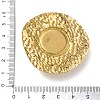Hammered 304 Stainless Steel & Resin Pendants SA-CBAF3AB-06G-3