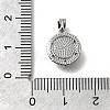 Brass Micro Pave Cubic Zirconia Charms KK-S517-03P-3