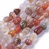 Natural Rutilated Quartz Beads Strands X-G-P433-09-3