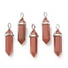 Synthetic Goldstone Pointed Pendants G-M378-01P-A33-1