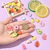 40Pcs Opaque Resin Pendants RESI-YW0005-82-5