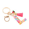 Fruit Series Letter Resin Keychains KEYC-TAC0033-02L-2