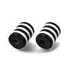Opaque Stripe Resin Beads RE-CBA0A57-13A-2