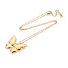 304 Stainless Steel Pendant Necklaces NJEW-T018-19G-3