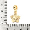 Rack Plating Alloy Enamel Flower European Dangle Charms FIND-B034-55G-08-3