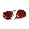 Natural Carnelian(Dyed & Heated) Pendants G-T138-208G-2