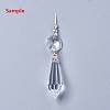 Transparent Acrylic Pendants TACR-WH0002-02-3