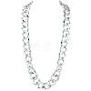 1Pc Acrylic Cuban Link Chain Necklaces for Men NJEW-SP0001-09B-S-1
