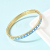 304 Stainless Steel Enamel Bangles BJEW-D408-41G-5