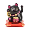 ABS Plastic Solar Powered Maneki-neko Figurines LS-DJEW-B017-01A-04-1