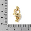 Brass Micro Pave Cubic Zirconia Lobster Claw Clasps KK-F893-09G-3