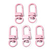 Spray Painted Eco-Friendly Alloy Swivel Snap Hooks Clasps PALLOY-T080-02K-NR-1