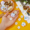 36Pcs 6 Styles PVC Sequins & Rhinestone Hread Iron on/Sew On Patches DIY-HS0002-46-3