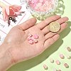 100Pcs Transparent Frosted Glass Beads Strands GLAA-CJ0002-07-5