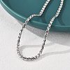 304 Stainless Steel Rope Chain Necklaces for Women LS-NJEW-Q026-02P-4
