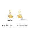 Ocean 304 Stainless Steel Hoop Dangle Earrings for Women DN9984-6-2