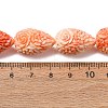 Synthetic Coral Dyed Carved Beads Strands SH-CBAE713-01A-4