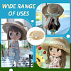 Straw Hat for Dolls DOLL-WH0002-42A-5