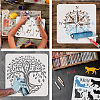 Plastic Drawing Painting Stencils Templates DIY-WH0396-399-4