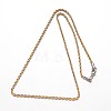 304 Stainless Steel Rope Chain Necklaces LS-NJEW-M124-09GP-2