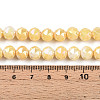 Anti-Tarnish Electroplate Glass Beads Strands X-GLAA-N010-8mm-06-4