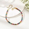 Natural White Jade Beaded Bracelets BJEW-JB14426-1