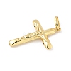 Cross Brass Pendants KK-M327-07B-G-2