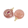 Natural Gemstone Pendants G-Z134-03G-02-2