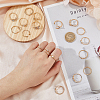 19Pcs 19 Style Alloy Open Cuff Rings Set with Rhinestone RJEW-FI0001-16-4