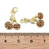 Brass Micro Pave Cubic Zirconia Pendants KK-U060-25G-3