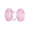 Handmade Ribbed Lampwork Beads LAMP-N042-01A-1