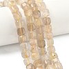 Natural Gold Rutilated Quartz Beads Strands G-C267-A03-1