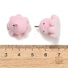 Flocking Opaque Resin Pendants CRES-B039-07-3