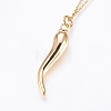 304 Stainless Steel Pendant Necklaces NJEW-P224-10G-2