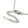 304 Stainless Steel Enamel Pendant Necklaces NJEW-E104-08P-3
