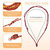 12Pcs 12 Colors Polyester & Spandex Cord Necklace Making AJEW-TAC00070-4