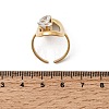 304 Stainless Steel Micro Pave Cubic Zirconia Open Cuff Rings for Women RJEW-K258-12A-G-5