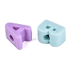 Opaque Plastic European Beads KY-Q010-04-2