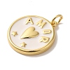 Brass Enamel Pendants X-KK-U027-17G-01-2