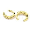 Brass Micro Pave Clear Cubic Zirconia Cuff Earrings EJEW-C104-002G-2