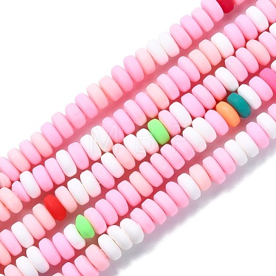 Handmade Polymer Clay Beads Strands X-CLAY-N008-008N-1