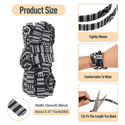 Ethnic Style Cloth Double Fold Bias Tape OCOR-TA0004-03B-1