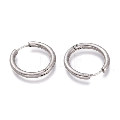 201 Stainless Steel Huggie Hoop Earrings EJEW-L256-05F-P-1