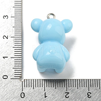 10Pcs Opaque Resin Pendants RESI-H160-01P-07-1