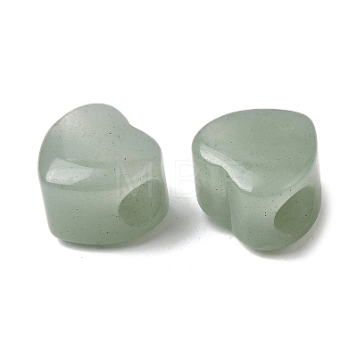 Natural Green Aventurine European Beads G-C269-01E-1