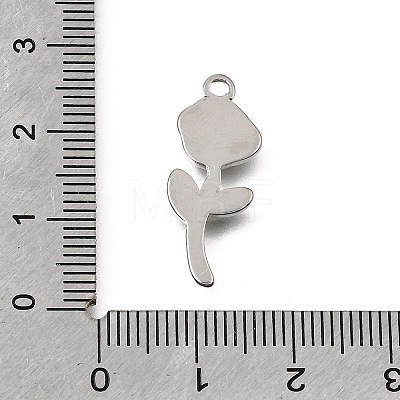 304 Stainless Steel Pendants STAS-N108-107P-02-1