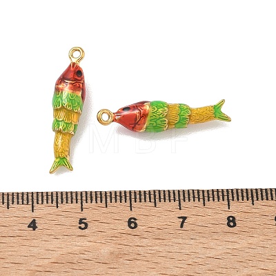 304 Stainless Steel Enamel Pendants STAS-L316-22G-06-1